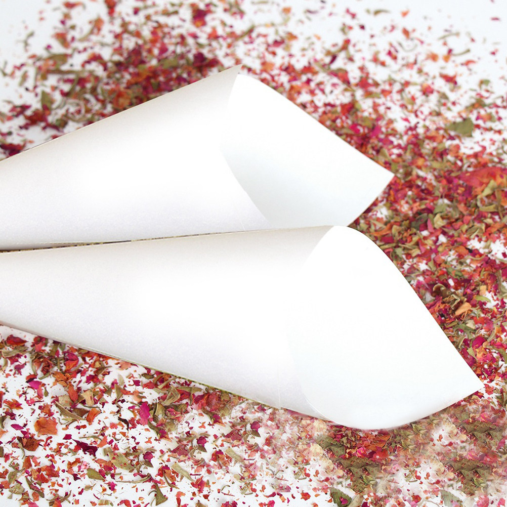 Papercraft Supply Confetti - 60Pcs Confetti Petal Cones Kraft Paper