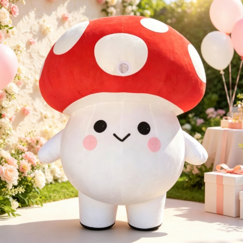 Event & Party Supply Photos - Inflatable Mushroom Mascot Costume Adult Cartoon