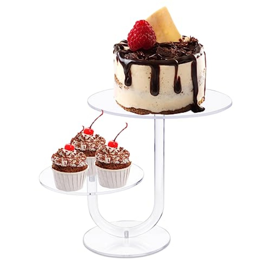 Cupcake Stand Tier - 2 Tier Clear Cake Stand Acrylic
