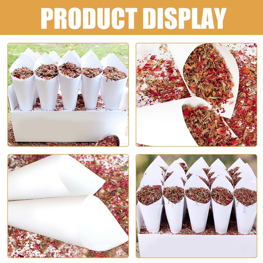 60Pcs Confetti Petal Cones Kra - Papercraft Supply Confetti 评论和价格