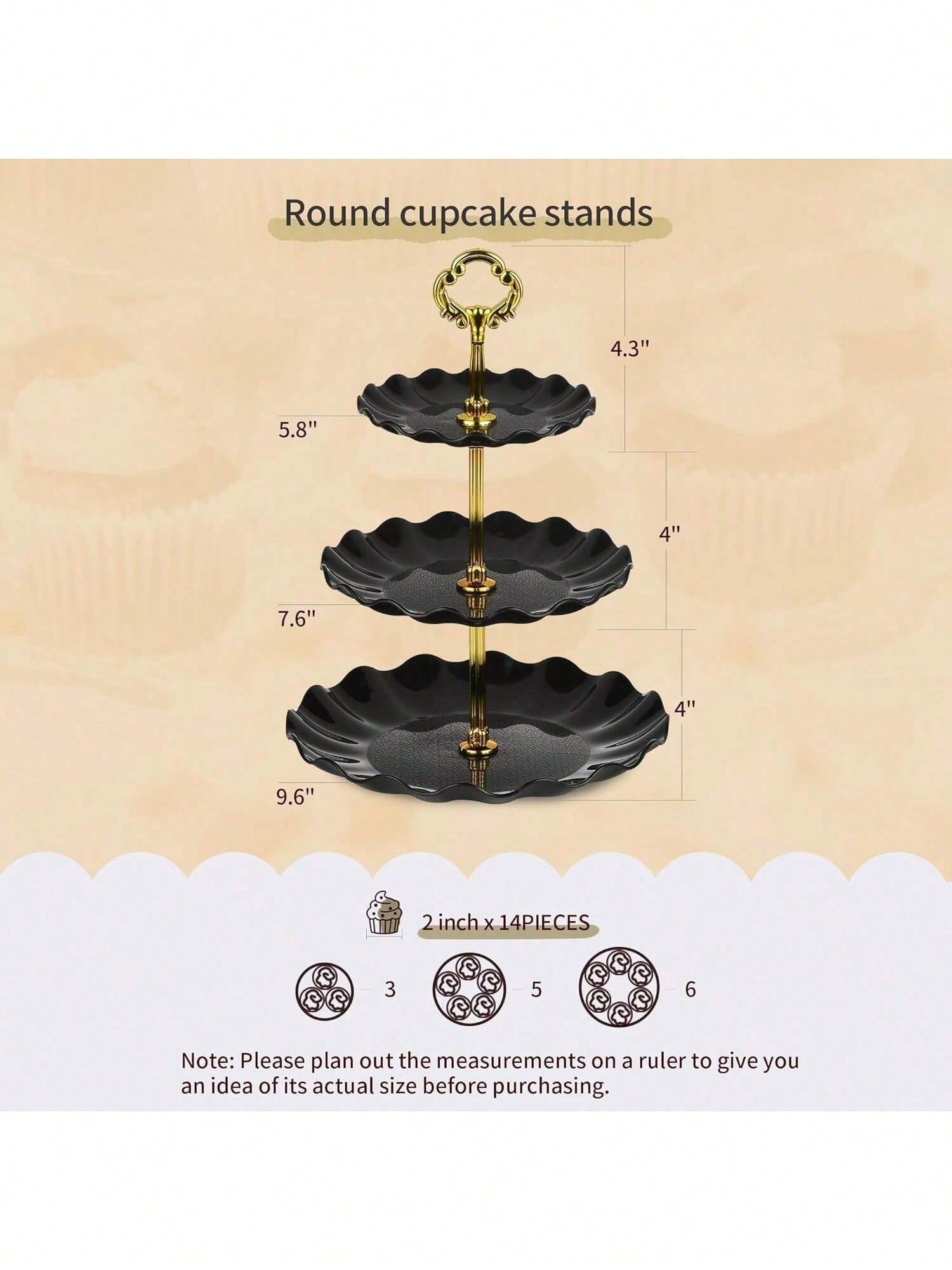Elegant Pink Plastic Cake Stan - Cupcake Stand Tier 评论和价格