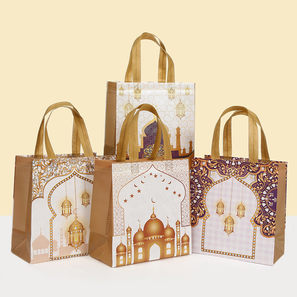 6Pcs Eid Mubarak Theme Non-Wov - Event Party Shop 评论和价格