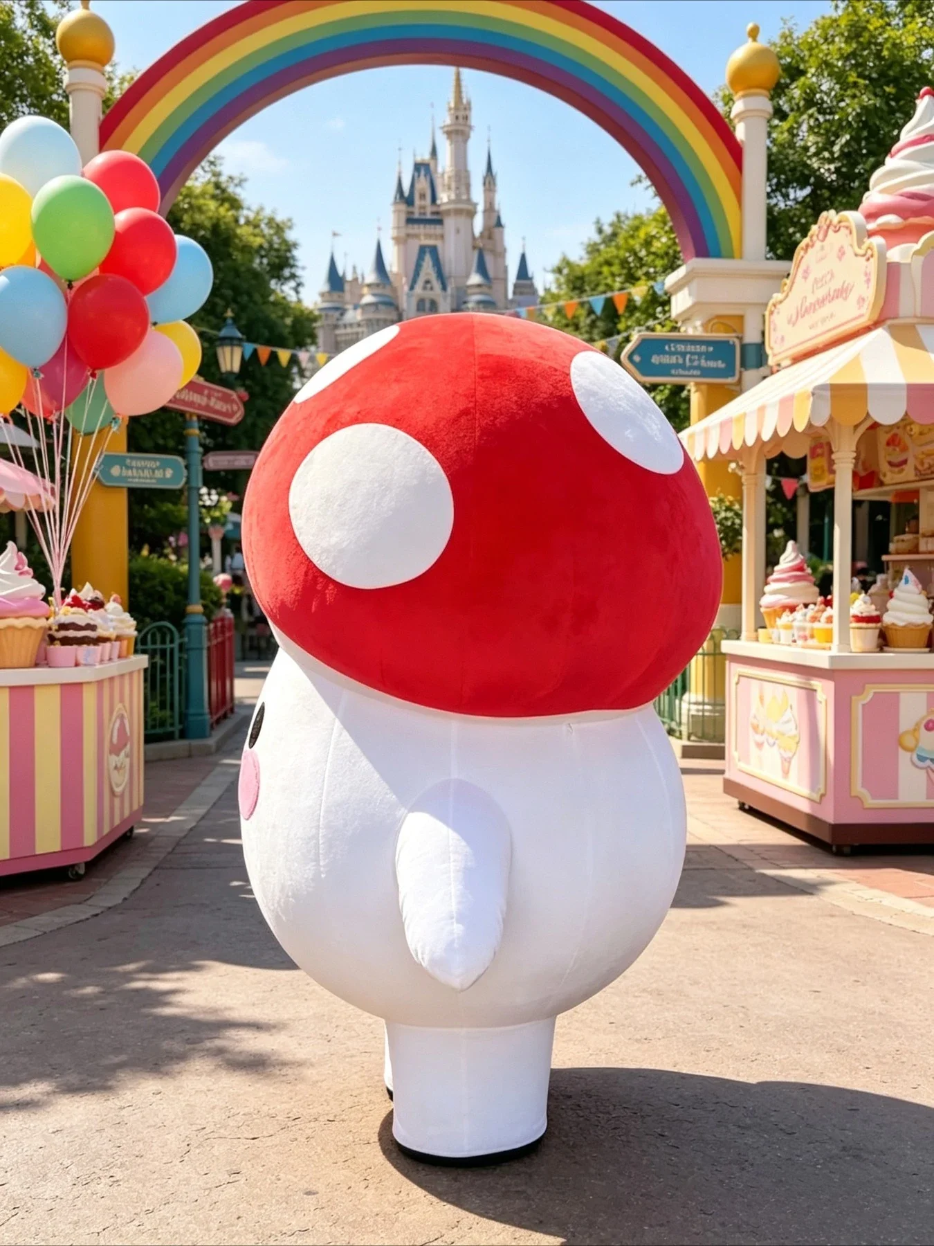 Inflatable Mushroom Mascot Cos - Event & Party Supply Photos 评论和价格
