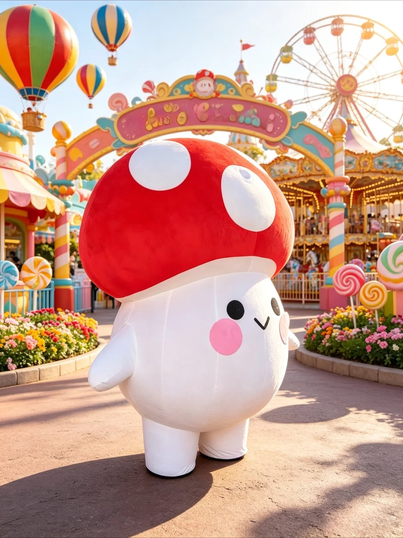 Inflatable Mushroom Mascot Cos - Event & Party Supply Photos 评论和价格