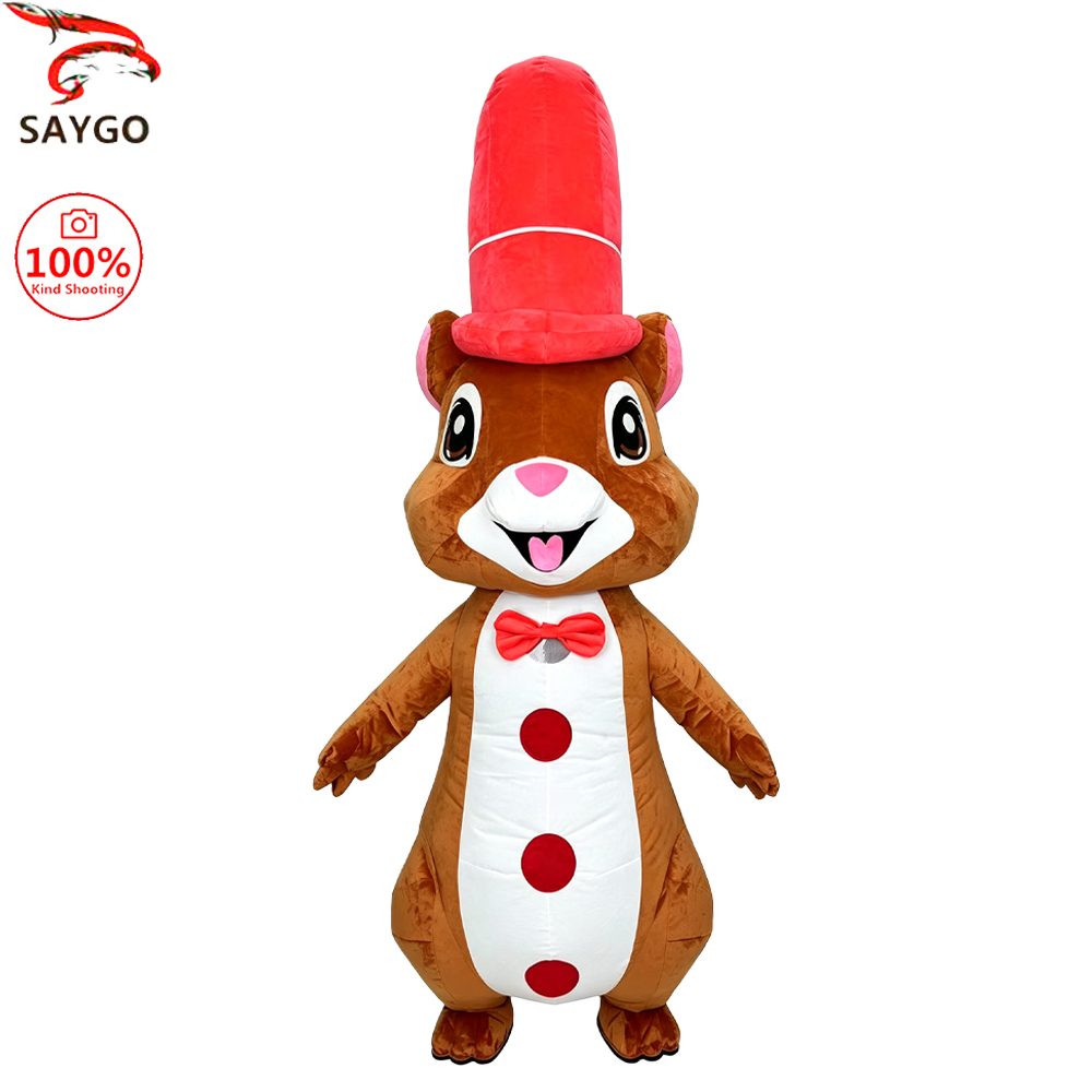 SAYGO Red Hat Squirrel Inflata - Event & Party Supply Photos 评论和价格