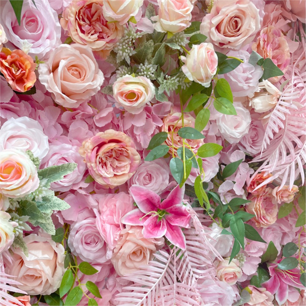 Uflower 5D Pink Rose Cloth Flo - Flower Wall Panel 评论和价格