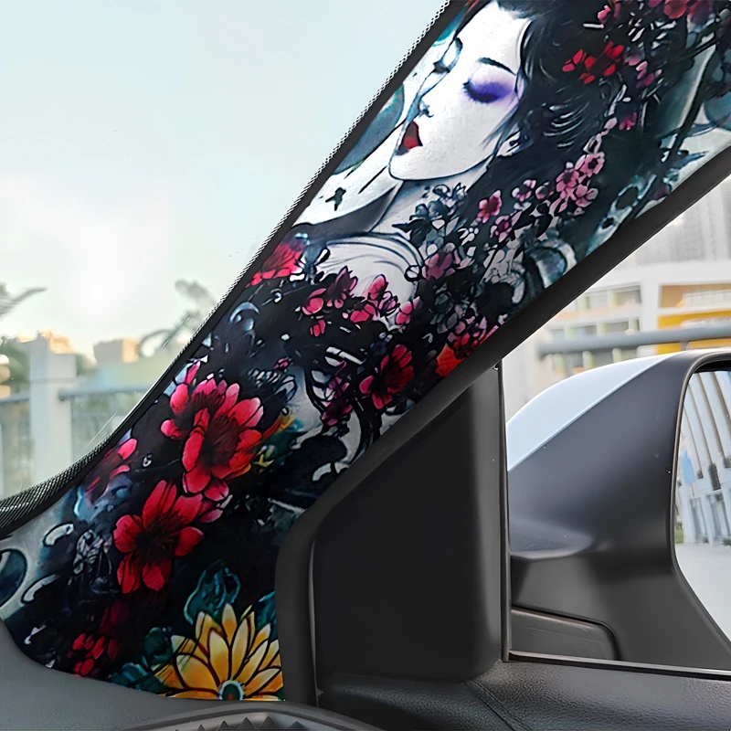 2Pcs Japanese Geisha Flower Ca - Flower Wall Panel 评论和价格