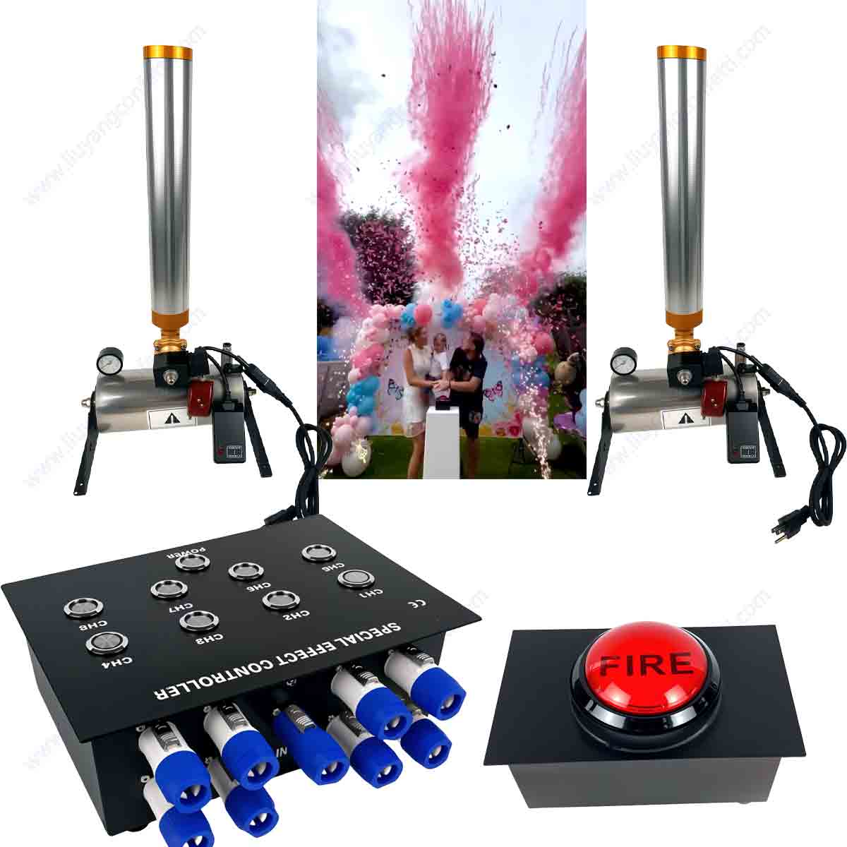 Gender Reveal Smoke 8-way Powe - Confetti Cannon Tube 评论和价格