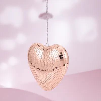 Hanging Heart Disco Ball Decor - Event Party Shop 评论和价格