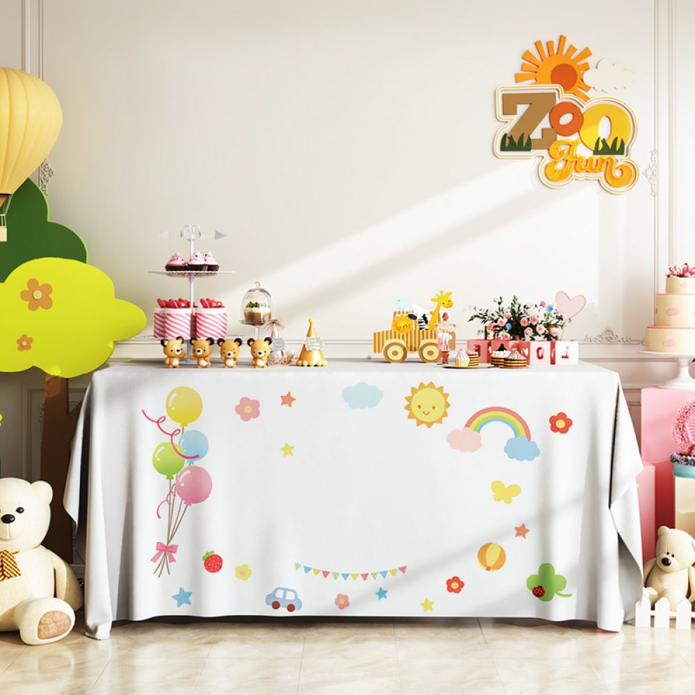 Festive Tablecloth Birthday Pa - Dessert Table Backdrop 评论和价格